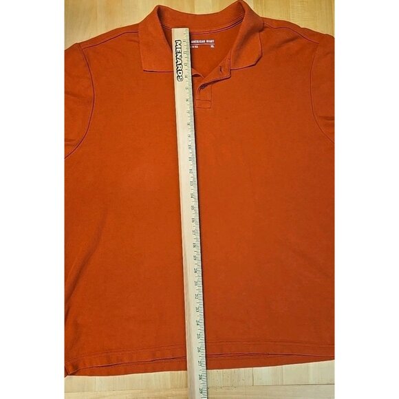American Giant Polo Shirt Mens Size XL Red Pique 100% Cotton Made in USA - Picture 5 of 8